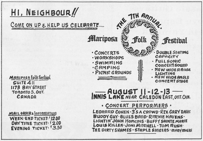 Ad that appeared in <i>The Broadside</i> July 5, 1967. 