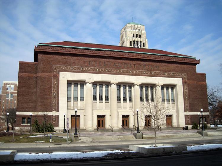 Hill Auditorium at the University of Michigan.