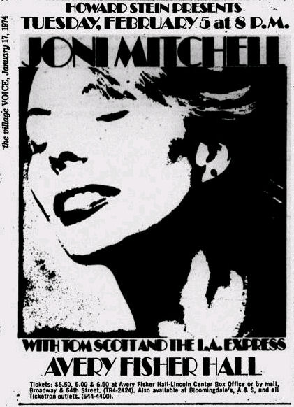 Ad from <i>The Village Voice</i><br>
January 17, 1974