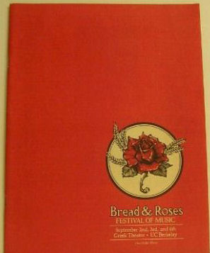 24 Page <i>Bread & Roses Festival</i> Program.