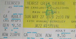 Ticket for Festival. 