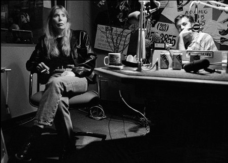 Joni and Chris Douridas in the studio 