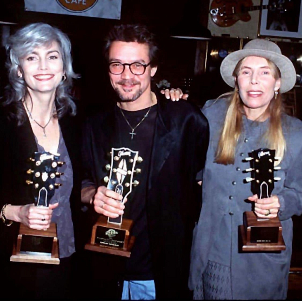 Emmylou Harris, Eddie Van Halen and Joni . Photo by SGranitz/Wireimage. 