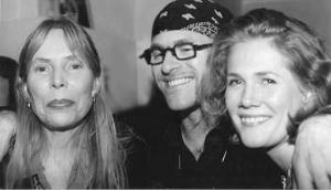 Joni with Jack Mittleman and Irma Schultz (artists who recorded the 'A Bird That Whistles' tribute album) at the after-party. 