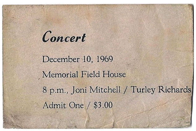 Springfield College Memorial Field House Concert Ticket 
