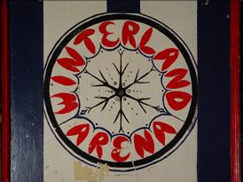 Photo of the door at Winterland - an old ice skating rink converted into a music venue in 1966 by rock promoter Bill Graham.